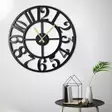 Väggklocka Metall Wallity Circle XL Svart Metall 70x70 cm - Väggklockor - 8681875050073 - 4