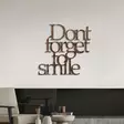 Väggdekor Metall Wallity Rusty Dont Forget For Smile Antiquation Metall 67x70 cm - Dekorationer, prydnadsföremål - 8684282644743 - 3