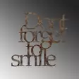 Väggdekor Metall Wallity Rusty Dont Forget For Smile Antiquation Metall 67x70 cm - Dekorationer, prydnadsföremål - 8684282644743 - 6