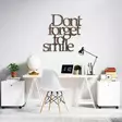 Väggdekor Metall Wallity Rusty Dont Forget For Smile Antiquation Metall 67x70 cm - Dekorationer, prydnadsföremål - 8684282644743 - 5