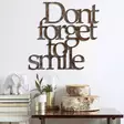 Väggdekor Metall Wallity Rusty Dont Forget For Smile Antiquation Metall 67x70 cm - Dekorationer, prydnadsföremål - 8684282644743 - 2