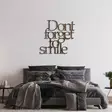Väggdekor Metall Wallity Rusty Dont Forget For Smile Antiquation Metall 67x70 cm - Dekorationer, prydnadsföremål - 8684282644743 - 4