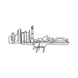 Väggdekor Metall Wallity Sydney Svart Metall 120x52 cm - Dekorationer, prydnadsföremål - 8683342852913 - 1