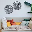 Väggdekor Metall Wallity Svart Metall 100x50 cm - Dekorationer, prydnadsföremål - 8683342112123 - 5