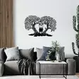 Väggdekor Metall Wallity Love Svart Metall 65x43 cm - Dekorationer, prydnadsföremål - 8682870956513 - 4