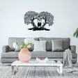 Väggdekor Metall Wallity Love Svart Metall 65x43 cm - Dekorationer, prydnadsföremål - 8682870956513 - 5