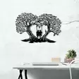 Väggdekor Metall Wallity Love Svart Metall 65x43 cm - Dekorationer, prydnadsföremål - 8682870956513 - 3