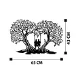 Väggdekor Metall Wallity Love Svart Metall 65x43 cm - Dekorationer, prydnadsföremål - 8682870956513 - 8