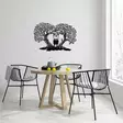 Väggdekor Metall Wallity Love Svart Metall 65x43 cm - Dekorationer, prydnadsföremål - 8682870956513 - 6