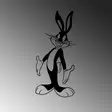 Väggdekor Metall Wallity Bugs Bunny Svart Metall 33x70 cm - Dekorationer, prydnadsföremål - 8683743438853 - 5