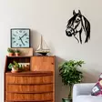 Väggdekor Metall Wallity Horse Head Svart Metall 40x55 cm - Dekorationer, prydnadsföremål - 8682870844643 - 3