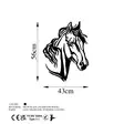 Väggdekor Metall Wallity Horse 2 Svart Metall 43x56 cm - Dekorationer, prydnadsföremål - 8683743841943 - 5