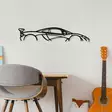 Väggdekor Metall Wallity Mclaren P1 Silhouette Svart Metall 68x14 cm - Dekorationer, prydnadsföremål - 8683743841783 - 4