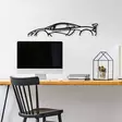 Väggdekor Metall Wallity Mclaren P1 Silhouette Svart Metall 68x14 cm - Dekorationer, prydnadsföremål - 8683743841783 - 5
