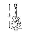 Väggdekor Metall Wallity Svart Metall 23x55 cm - Dekorationer, prydnadsföremål - 8681875518573 - 3