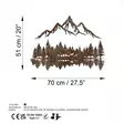 Väggdekor Metall Wallxpert Rusty Landscape Antiquation Metall 51x70 cm - Dekorationer, prydnadsföremål - 8684282644903 - 7