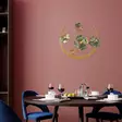 Väggdekor Metall Wallity Haiyang Grön Guld Metall 70x70 cm - Dekorationer, prydnadsföremål - 8682870815803 - 4