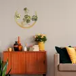 Väggdekor Metall Wallity Haiyang Grön Guld Metall 70x70 cm - Dekorationer, prydnadsföremål - 8682870815803 - 3