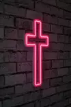 Väggdekor Led Wallity Cross Sign Rosa Plast 25x43 cm - Ljussmycken och ljusfigurer - 8682870288393 - 4