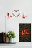 Led Väggdekor Wallity Love Rhythm Röd Plast 51x21 cm - Ljussmycken och ljusfigurer - 8682870288553 - 5