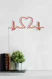 Led Väggdekor Wallity Love Rhythm Röd Plast 51x21 cm - Ljussmycken och ljusfigurer - 8682870288553 - 6