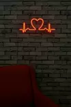 Led Väggdekor Wallity Love Rhythm Röd Plast 51x21 cm - Ljussmycken och ljusfigurer - 8682870288553 - 4