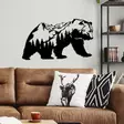 Väggdekor Metall Wallity Orso-1 Svart Metall 71x41 cm - Dekorationer, prydnadsföremål - 8684282418733 - 3