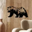 Väggdekor Metall Wallity Orso-1 Svart Metall 71x41 cm - Dekorationer, prydnadsföremål - 8684282418733 - 4