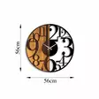 Väggklocka Wallity Valnöt/Svart Trä/Metall 56x56 cm - Väggklockor - 8683743263653 - 8