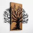 Väggdekor Trä Wallity Monumental Tree Valnöt/Svart Trä/Metall 58x67 cm - Dekorationer, prydnadsföremål - 8683342993203 - 6
