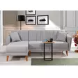Hörnbäddsoffa Atelier del Sofa Aqua Grå Linne 225x150x85 cm - Soffor - 8682870104853 - 3