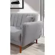 Hörnbäddsoffa Atelier del Sofa Aqua Grå Linne 225x150x85 cm - Soffor - 8682870104853 - 4