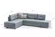 Hörnbäddsoffa Atelier del Sofa Manama Ljusblå Polyester 280x206x85 cm - Soffor - 8682870692893 - 7