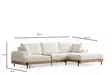 Hörnsoffa Atelier del Sofa Eti Oak Vit Polyester 280x170x78 cm - Soffor - 8684282394013 - 10