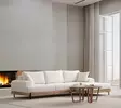Hörnsoffa Atelier del Sofa Eti Oak Vit Polyester 280x170x78 cm - Soffor - 8684282394013 - 3