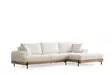 Hörnsoffa Atelier del Sofa Eti Oak Vit Polyester 280x170x78 cm - Soffor - 8684282394013 - 8