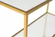 Sideboard Hanah Home Berra Guld Härdat Glas 80x85x30 cm - Sidobord och extrabord - 8683742474883 - 5