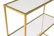 Sideboard Hanah Home Berra Guld Härdat Glas 80x85x30 cm - Sidobord och extrabord - 8683742474883 - 4