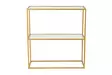 Sideboard Hanah Home Berra Guld Härdat Glas 80x85x30 cm - Sidobord och extrabord - 8683742474883 - 1