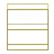 Sideboard Hanah Home Berra Guld Härdat Glas 80x85x30 cm - Sidobord och extrabord - 8683742474883 - 7