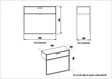 Sideboard Hanah Home Polka Vit Spånskiva 90x76,8x38,5 cm - Sidobord och extrabord - 8681875670523 - 5