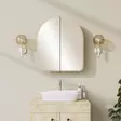 Badrumsskåp Hanah Home Hope Cabinet Beige Hardboard 12x45x50 cm - Badrumsmöbler - 8683742873433 - 3