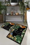 Badrumsmatta Set Mijölnir Flerfärgad 100% Polyester Digitaltryck Antibakteriell Halkfri 50x60 cm & 60x100 cm - Badrumsmattor och våtrumsmattor - 8683743998463 - 1