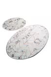 Badrumsmatta Set Mijölnir Flerfärgad 100% Polyester Antiallergisk Halkfri 50x60 cm & 60x100 cm - Badrumsmattor och våtrumsmattor - 8681875329063 - 1