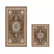 Badrumsmatta Set Mijölnir Beige Halkfri Antibakteriell 100% Polyester 50x60 cm & 60x100 cm - Badrumsmattor och våtrumsmattor - 8683342421393 - 1