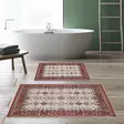 Badrumsmatta Set Mijölnir Flerfärgad 100% Polyester Halkfri Antibakteriell 50x60 cm & 60x100 cm - Badrumsmattor och våtrumsmattor - 8683342420273 - 2