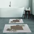 Badrumsmatta Set Mijölnir Flerfärgad 100% Polyester Halkfri Antibakteriell 50x60 cm & 60x100 cm - Badrumsmattor och våtrumsmattor - 8683342420723 - 2