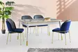 Matbord Hanah Home Flora Vit Spånskiva 146x78x90 cm - Matbord - 8683743769933 - 5