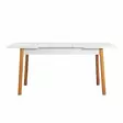 Matbord Hanah Home Santiago Masa Furu Vit Spånskiva 120x75x75 cm - Matbord - 8683342722193 - 4