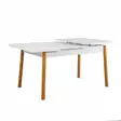 Matbord Hanah Home Santiago Masa Furu Vit Spånskiva 120x75x75 cm - Matbord - 8683342722193 - 2
